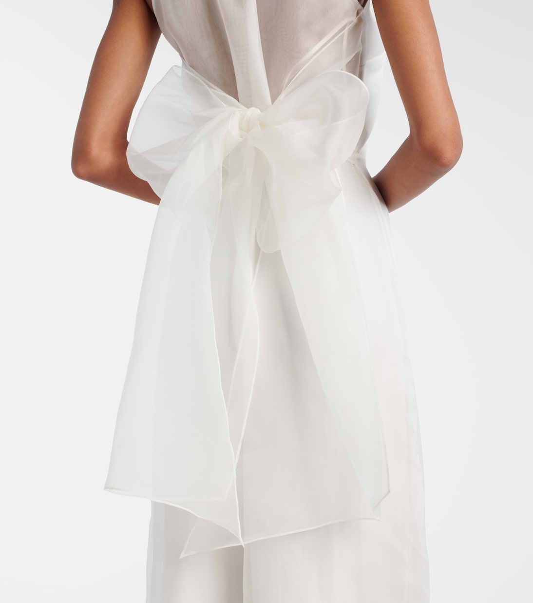 Bridal Tunca semi-sheer silk jumpsuit | Max Mara