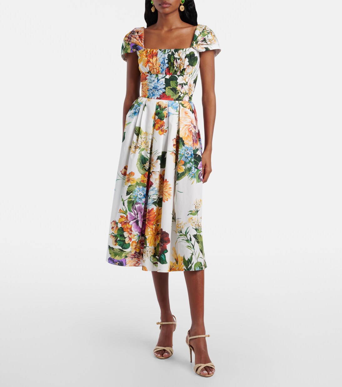 Midikleid aus Baumwolle | Dolce&Gabbana