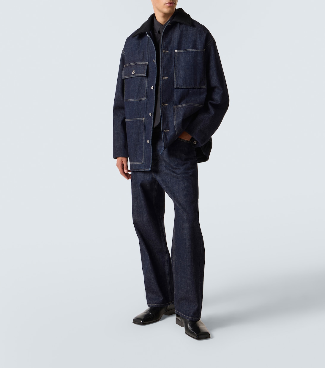 Oversized denim jacket | Jil Sander