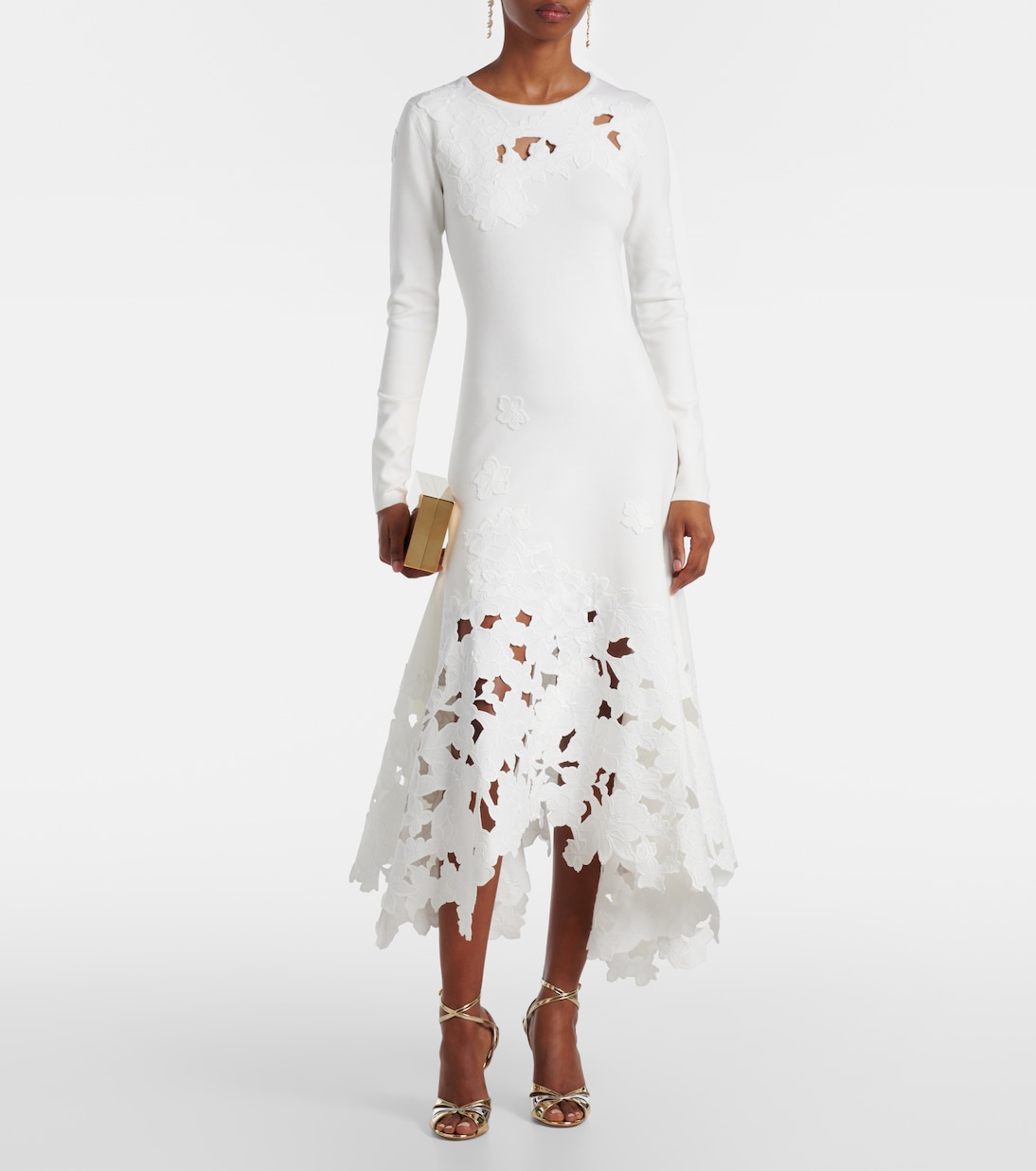 Midikleid mit Spitze | Oscar de la Renta