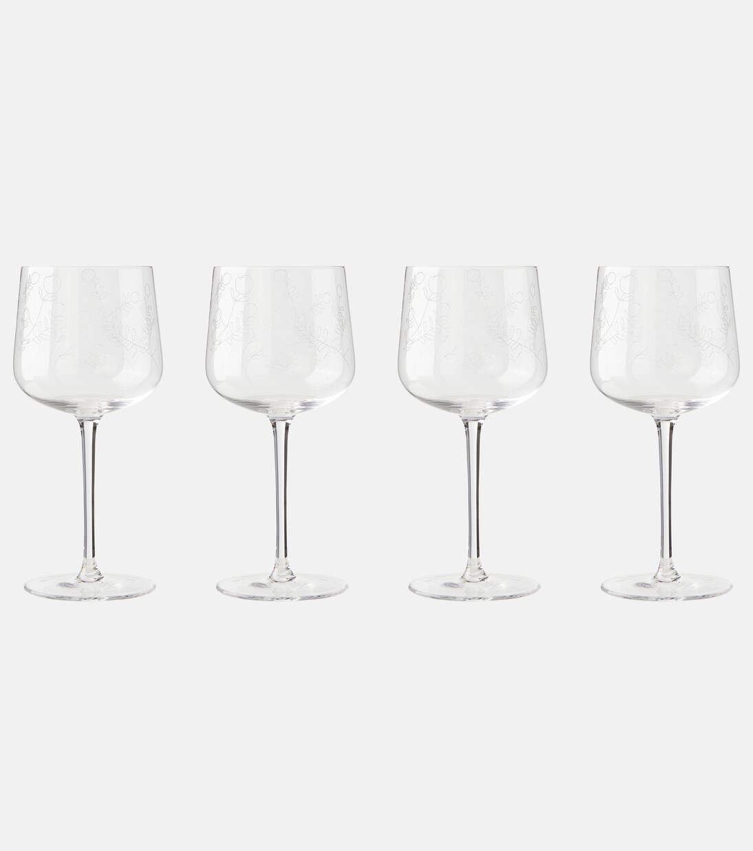 Set Midnight Flowers Mirtillo Tea aus vier Weißgläsern by Marni | Serax