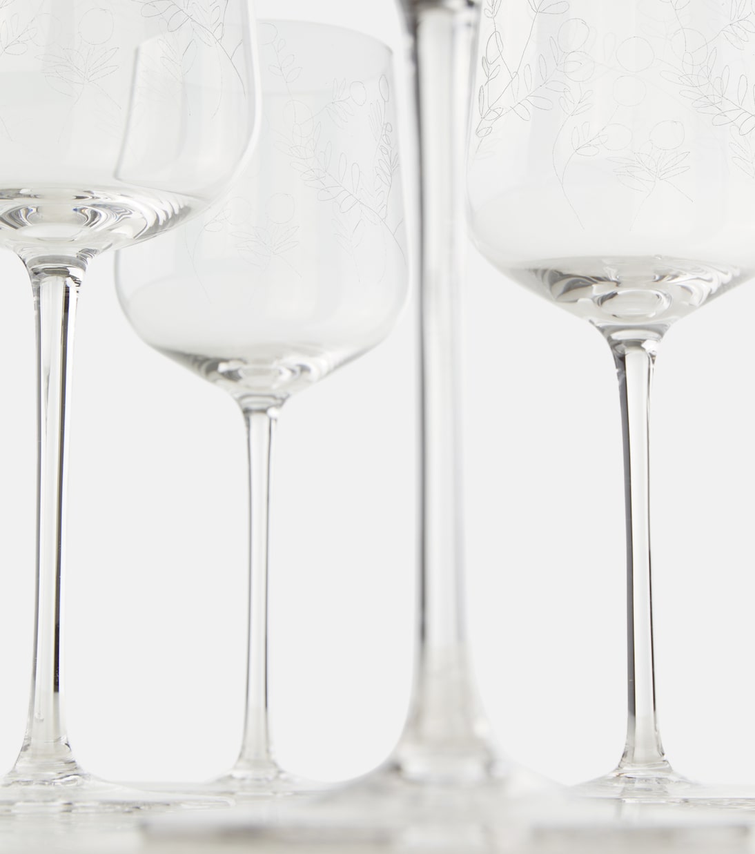 Set Midnight Flowers Mirtillo Tea aus vier Weißgläsern by Marni | Serax