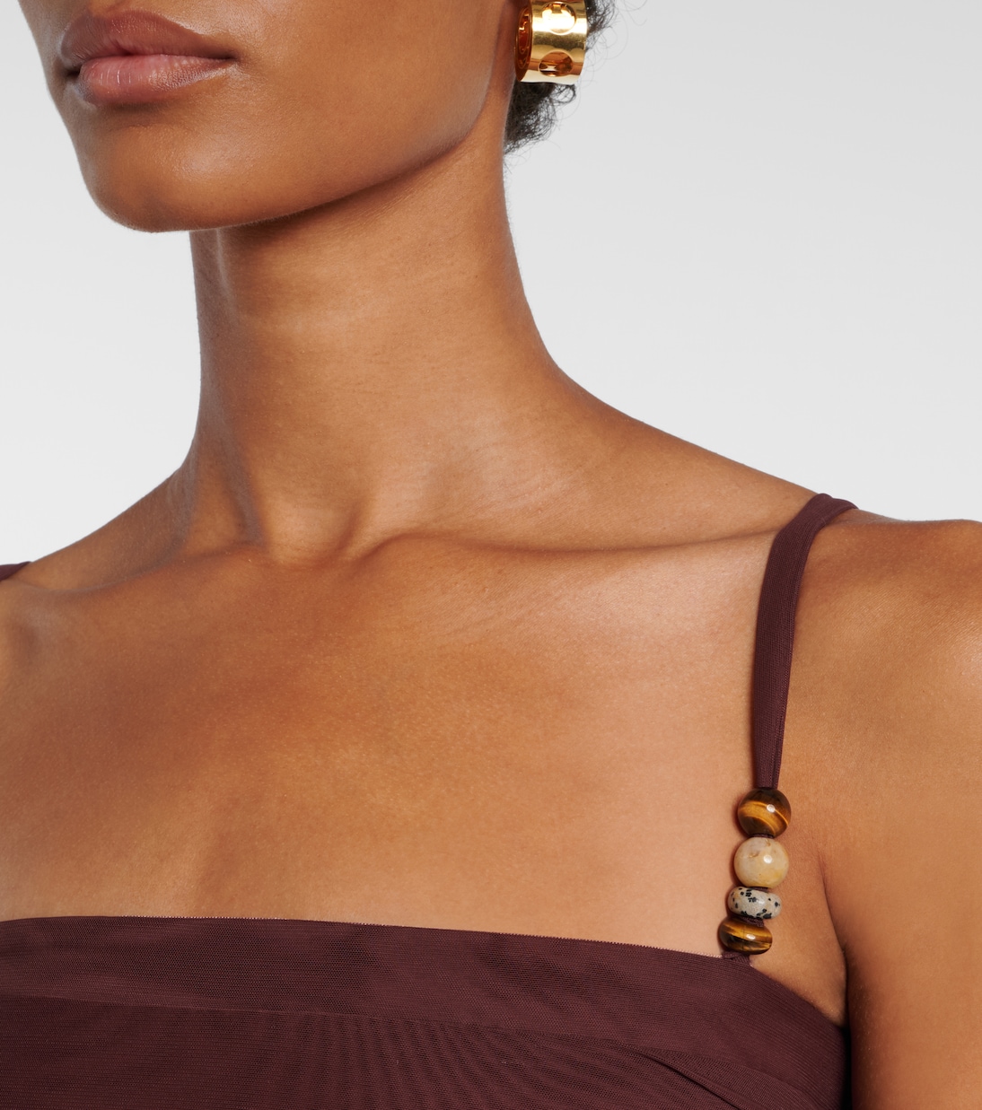 Gathered jersey tank top | SIR