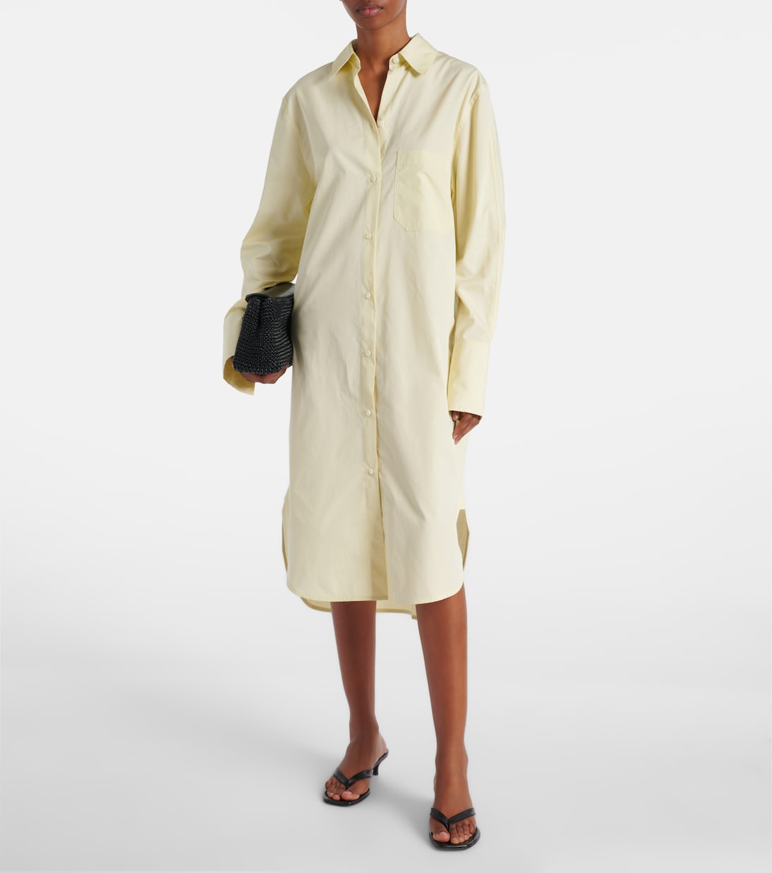 Cotton poplin shirt dress | Toteme