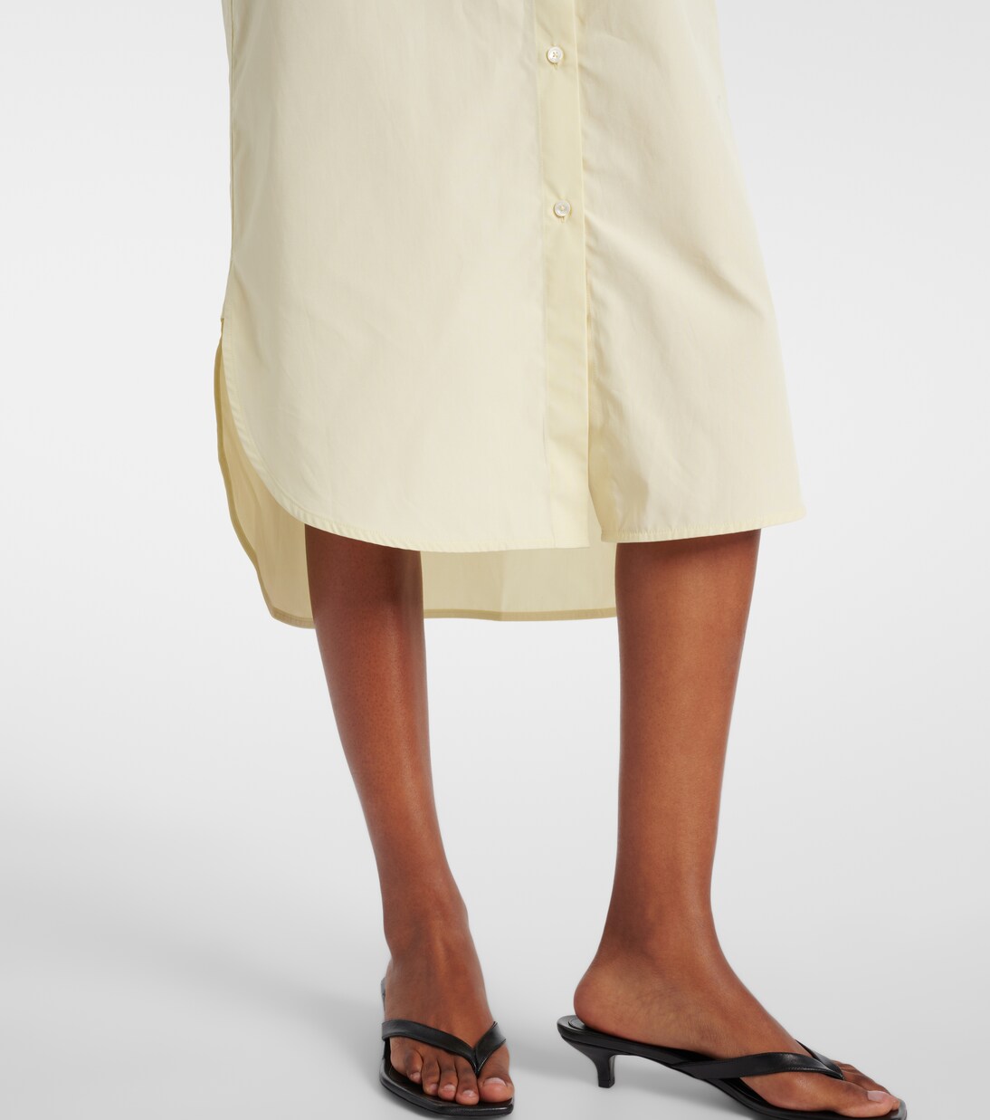 Cotton poplin shirt dress | Toteme