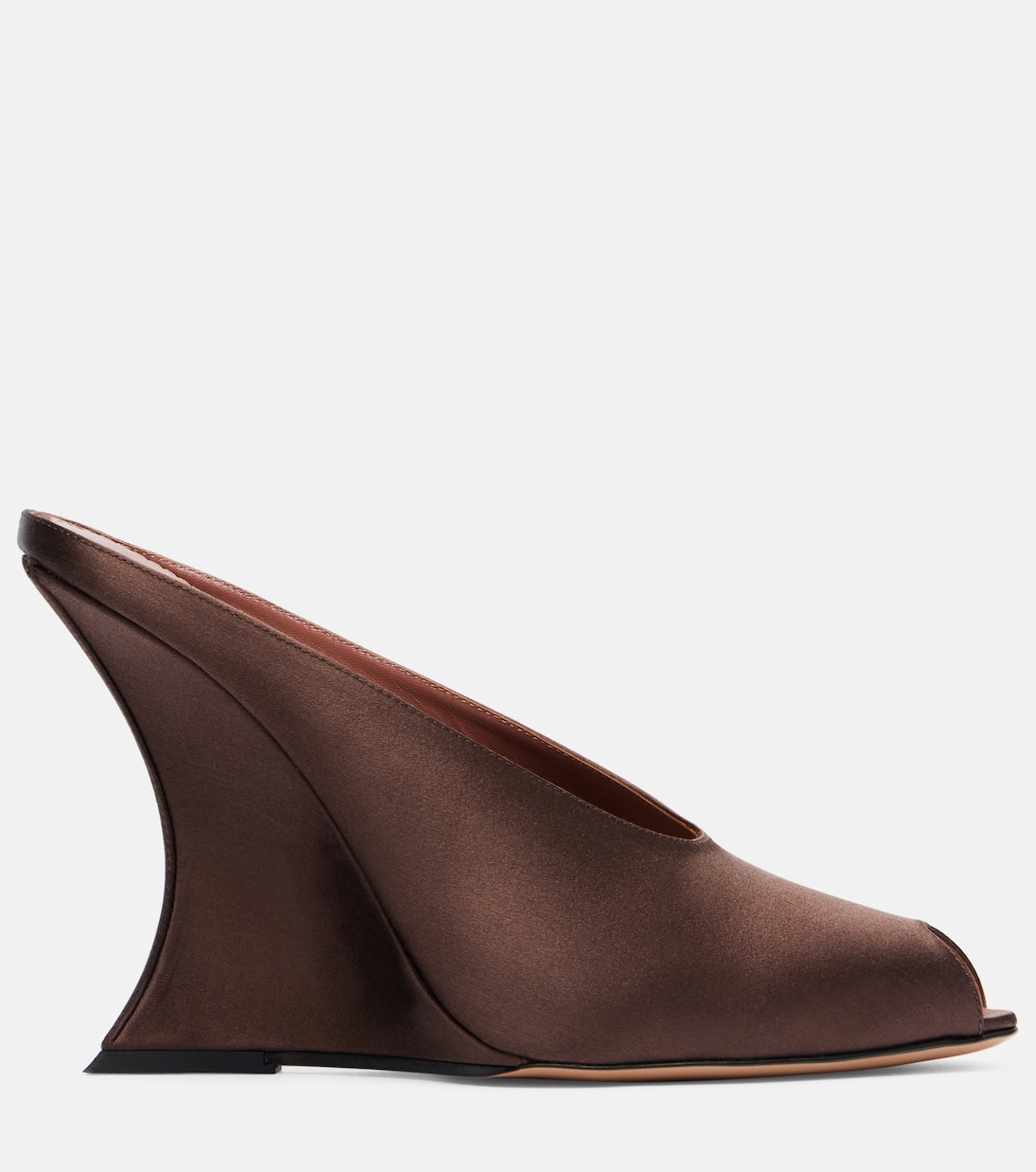 Wedge-Pantoletten Nina 105 aus Satin | Paris Texas