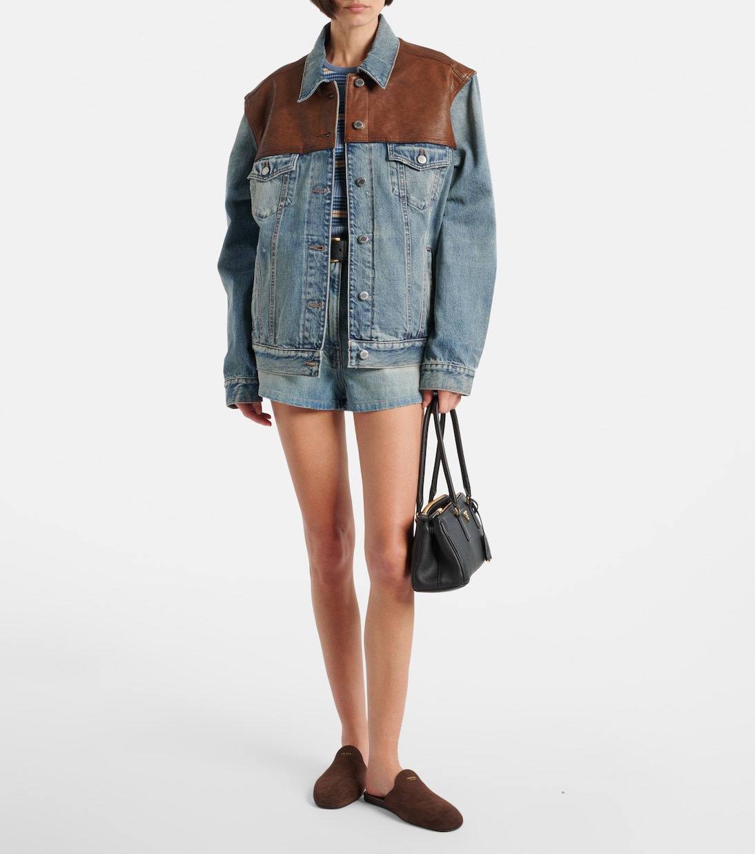 Prada Galleria Medium leather tote bag | Prada