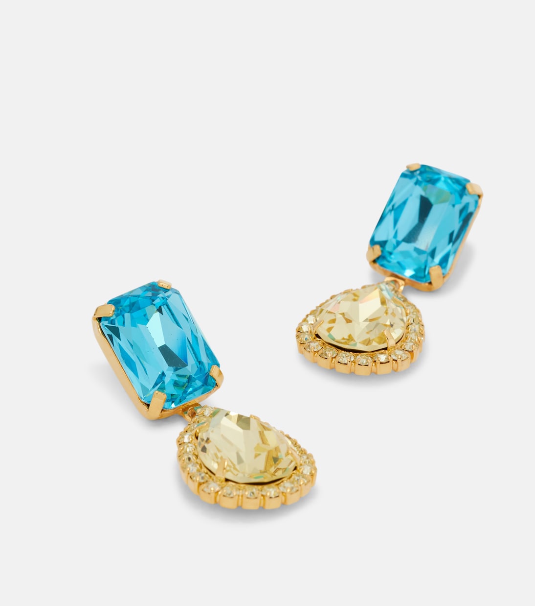 Crystal-embellished drop earrings | Magda Butrym