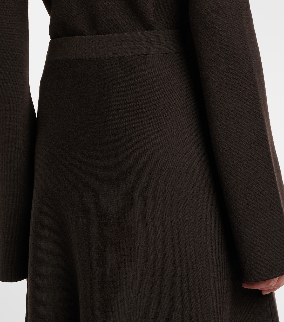 Wool, silk, and cashmere midi skirt | Gabriela Hearst