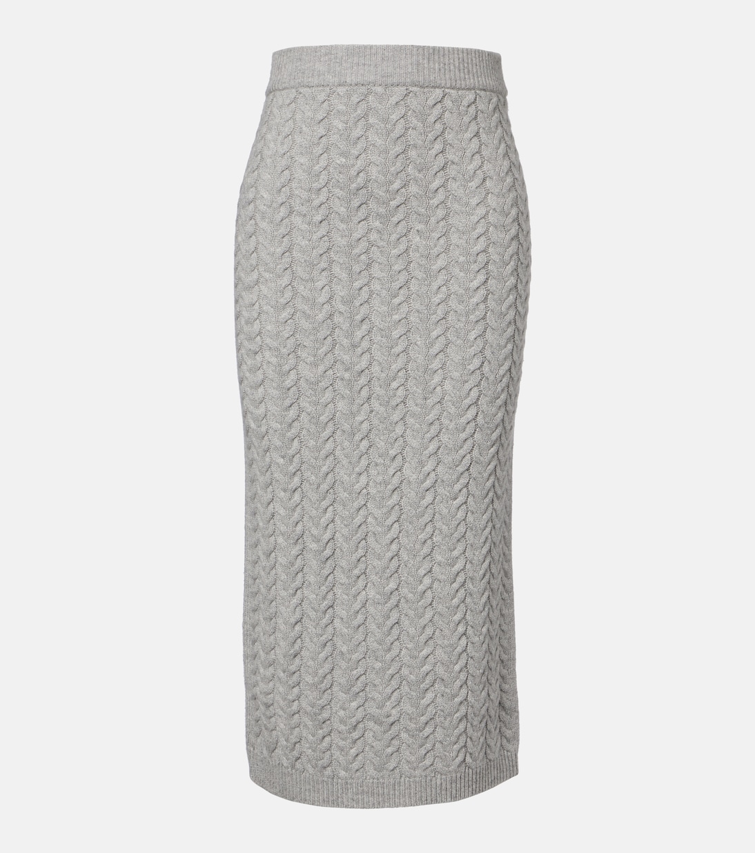 Cable-knit wool and cashmere pencil skirt | 'S Max Mara