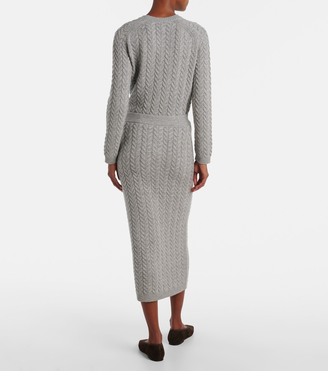 Cable-knit wool and cashmere pencil skirt | 'S Max Mara