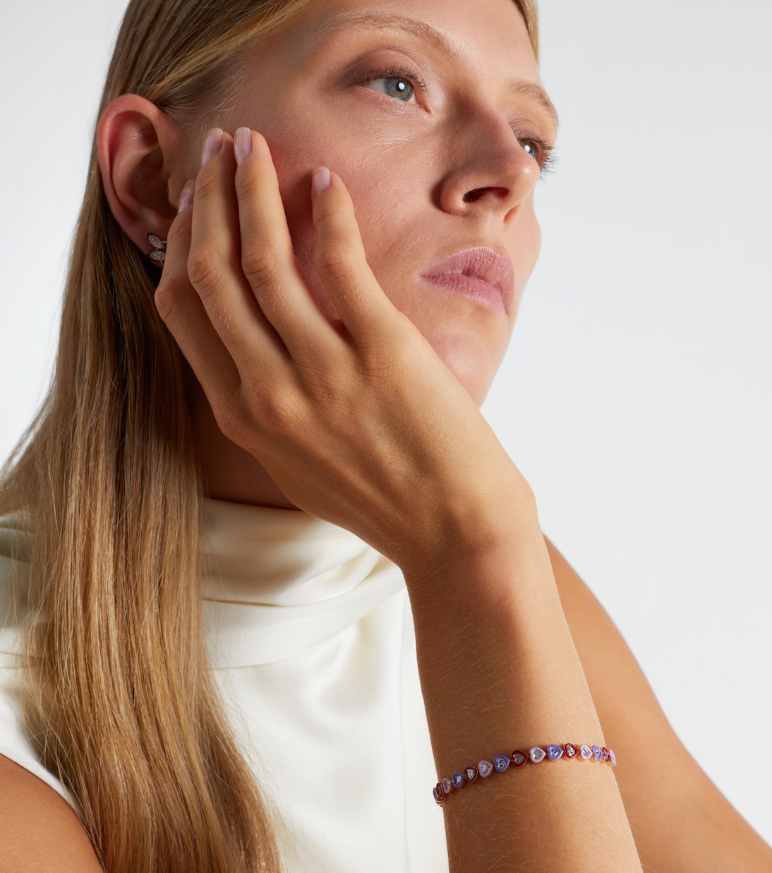 Bracelet Candy Crush en or rose 18 ct, émail et diamants | Kamyen