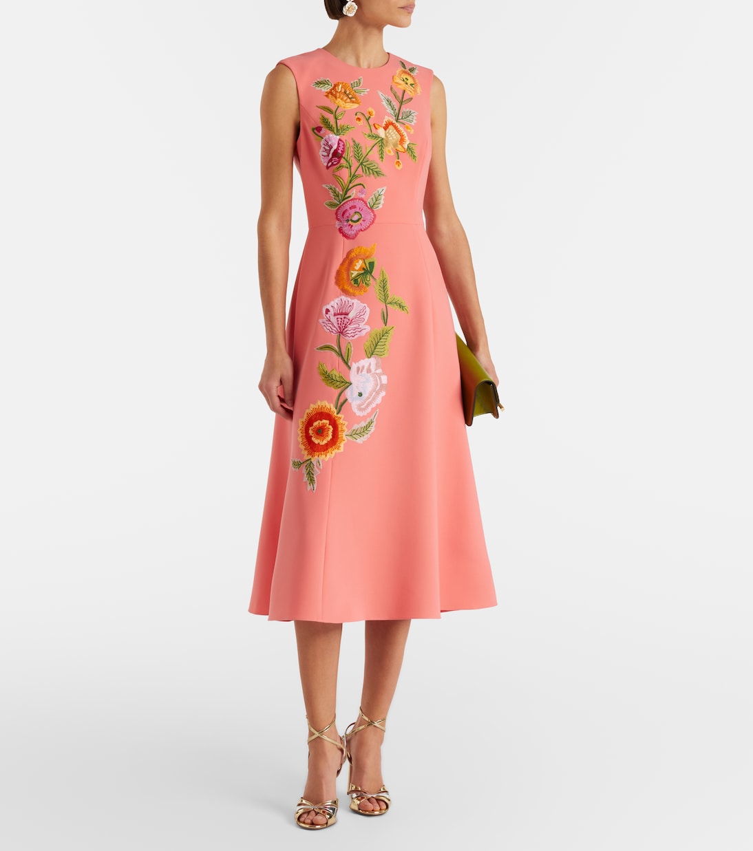 Embroidered floral cocktail dress | Carolina Herrera