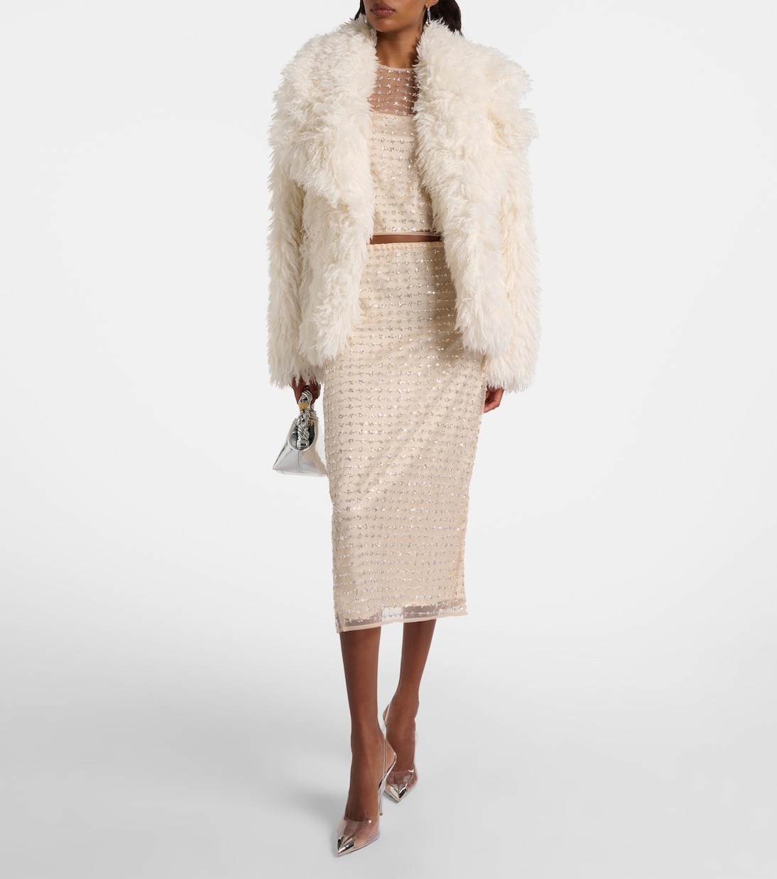 Seraphina sequined tulle top | Staud