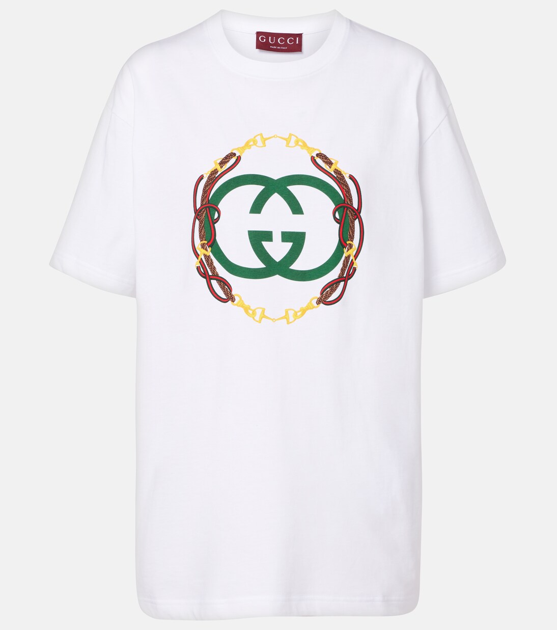 T-shirt in jersey di cotone Interlocking G | Gucci
