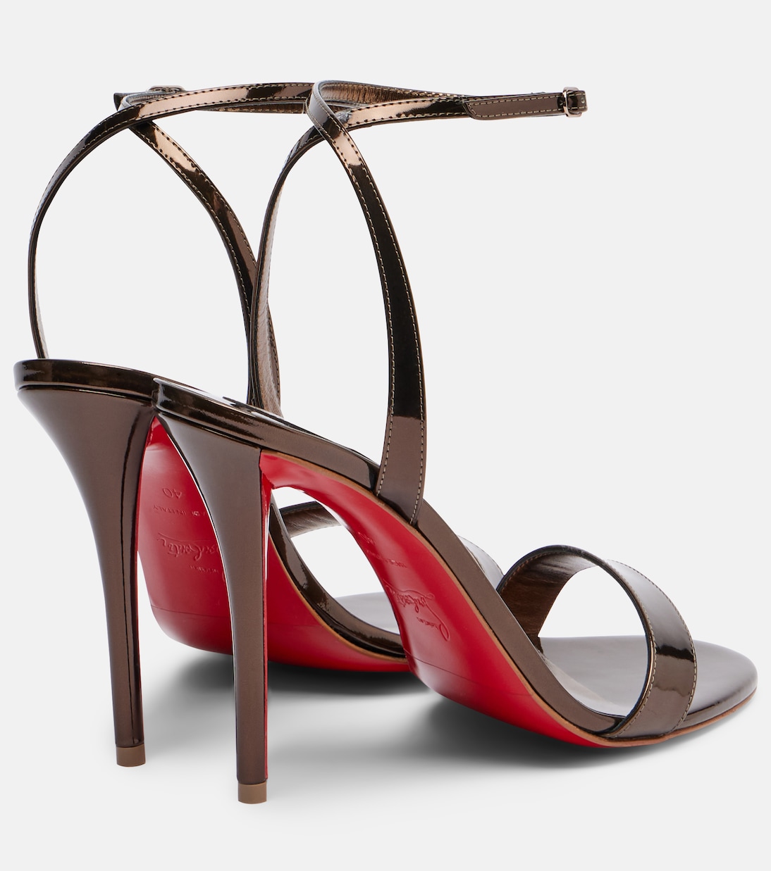 Miss Z 100 mirrored leather sandals | Christian Louboutin