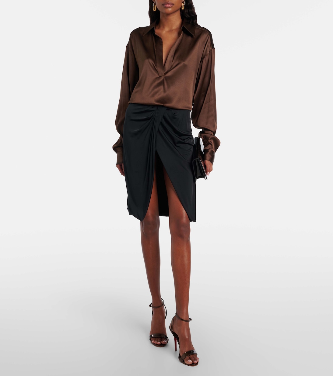 Miss Z 100 mirrored leather sandals | Christian Louboutin