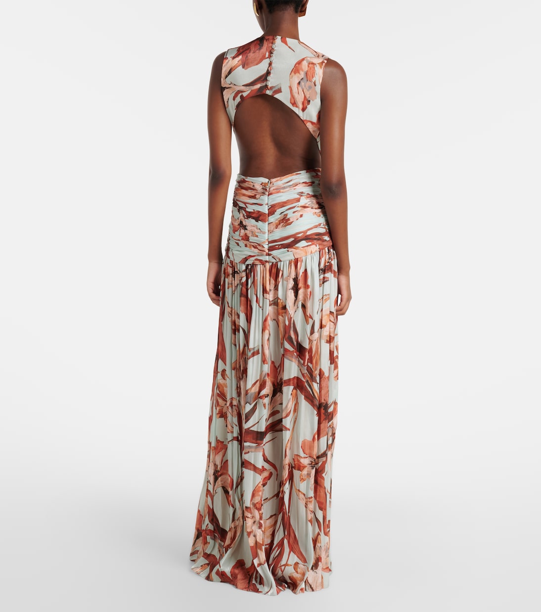 Amarielle floral georgette gown | Costarellos