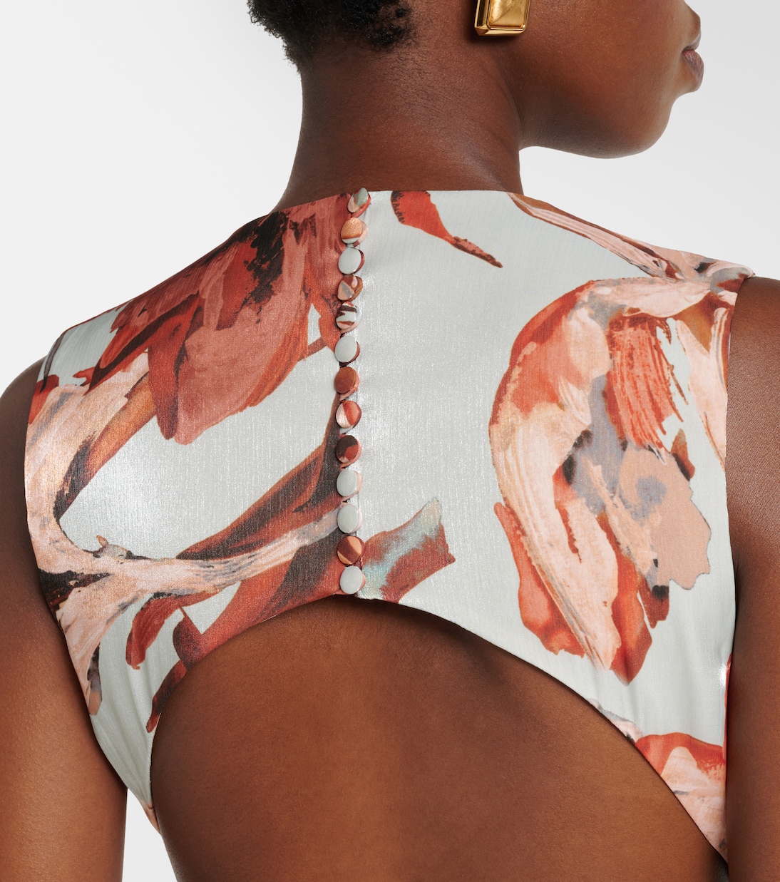 Amarielle floral georgette gown | Costarellos