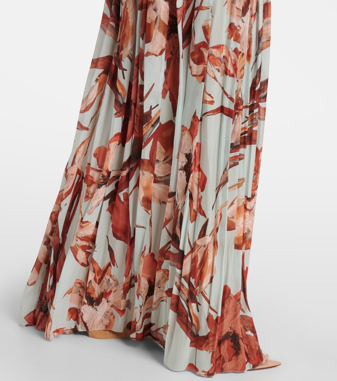 Amarielle floral georgette gown | Costarellos