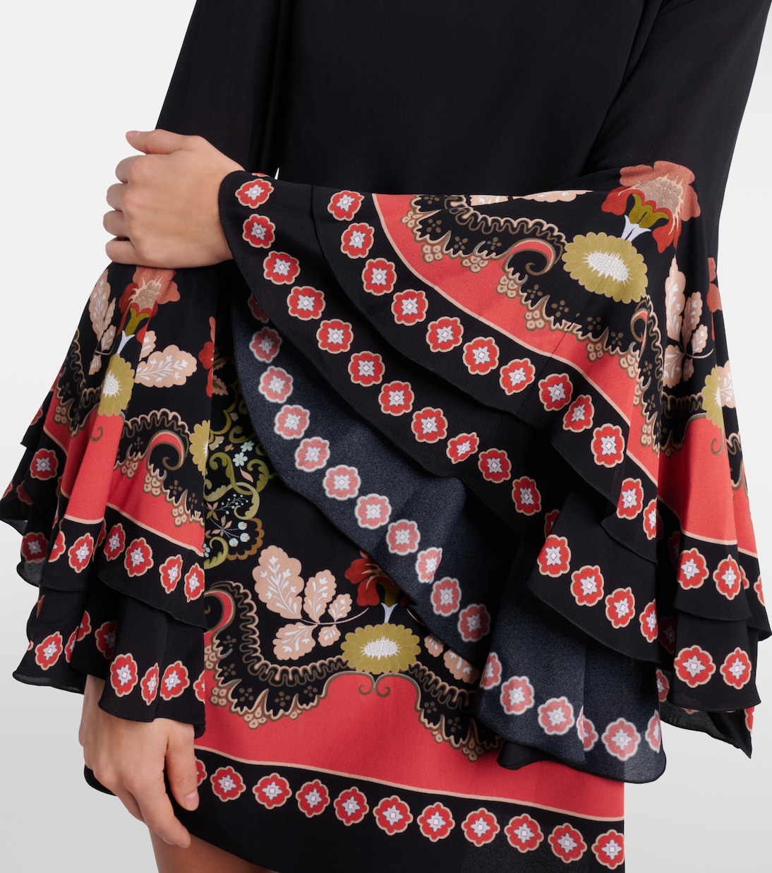 Friday printed crêpe minidress | La DoubleJ