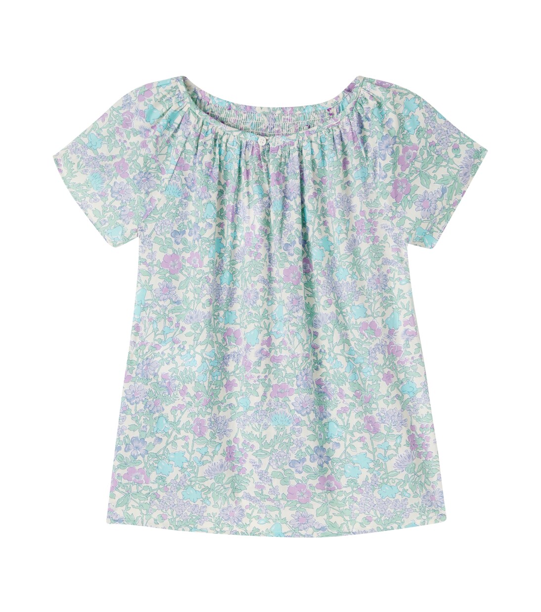 Grenade floral smocked cotton top | Bonpoint