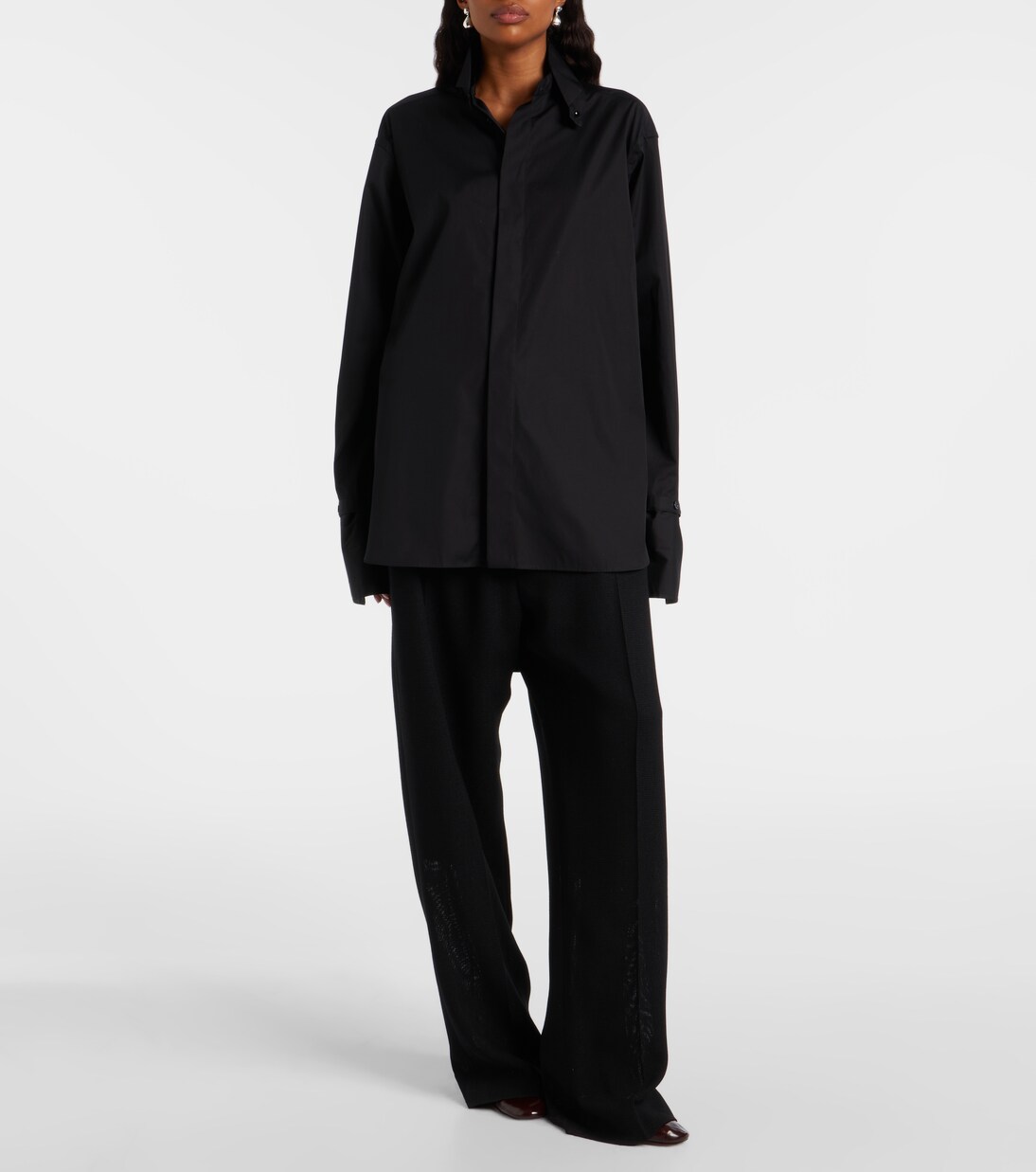 Oversize-Hemd aus Baumwollpopeline | Phoebe Philo