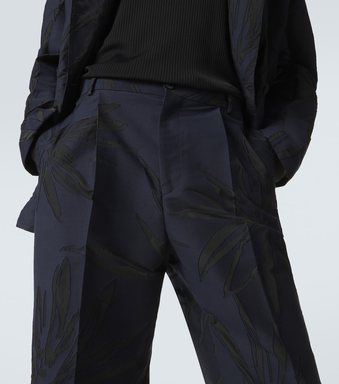 Gerade Hose aus einem Baumwollgemisch | Dries Van Noten