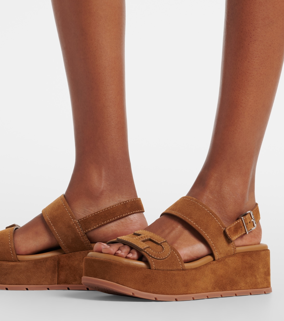 H703 suede platform sandals | Hogan