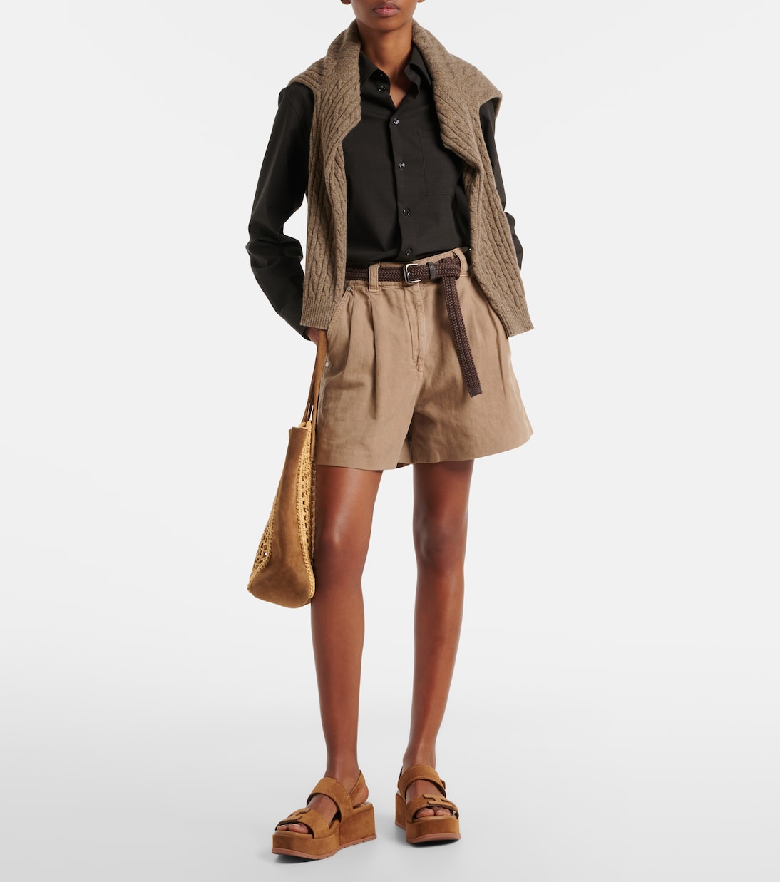 H703 suede platform sandals | Hogan