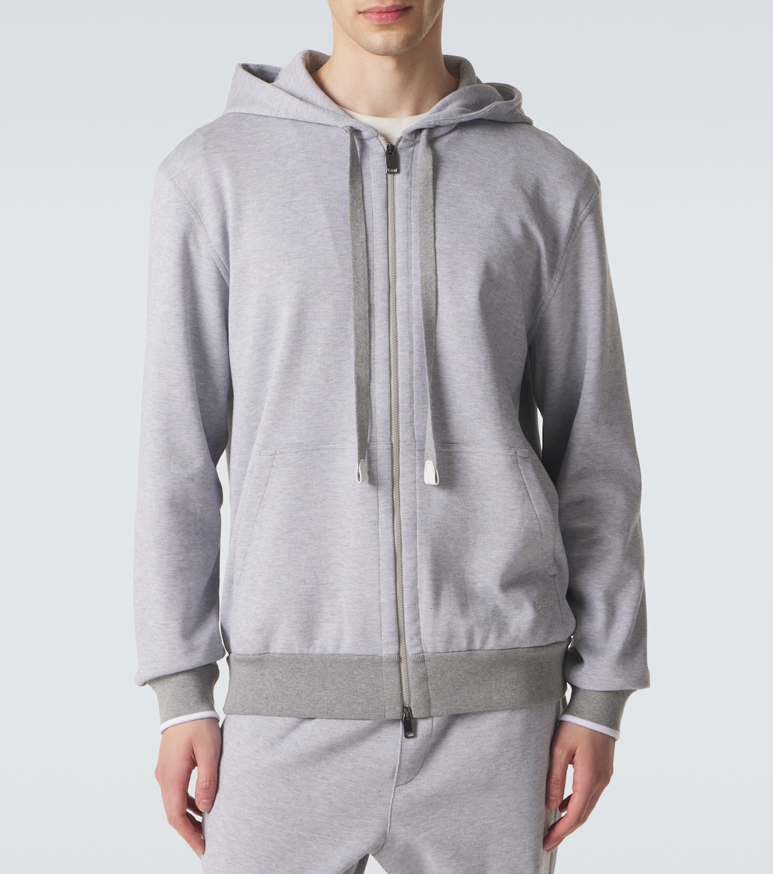 Cotton-blend zip-up hoodie | Brioni