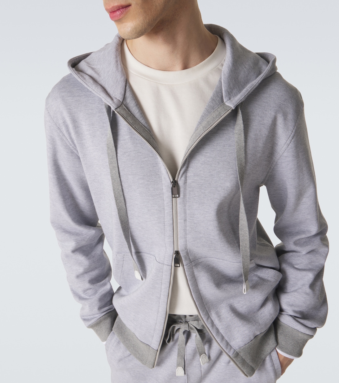 Cotton-blend zip-up hoodie | Brioni