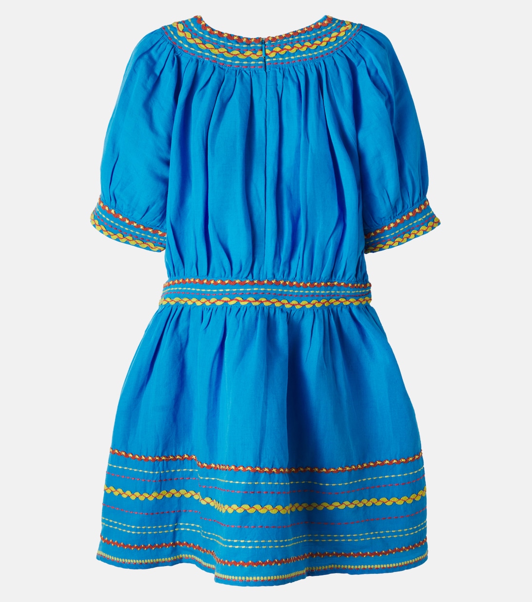 Embroidered linen and cotton dress | Stella McCartney Kids