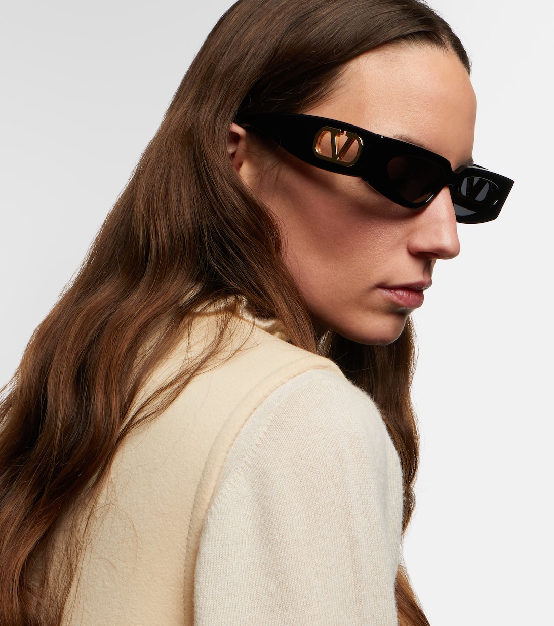 Vain Bold VLogo rectangular sunglasses | Valentino