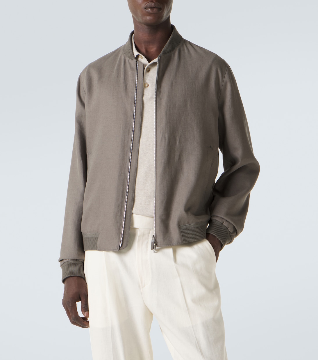 Linen bomber jacket | Zegna