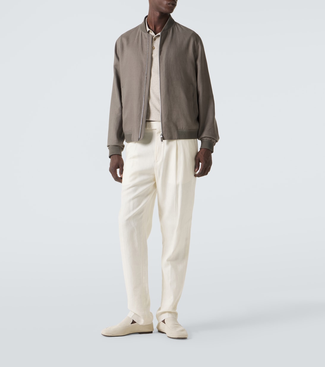 Linen bomber jacket | Zegna