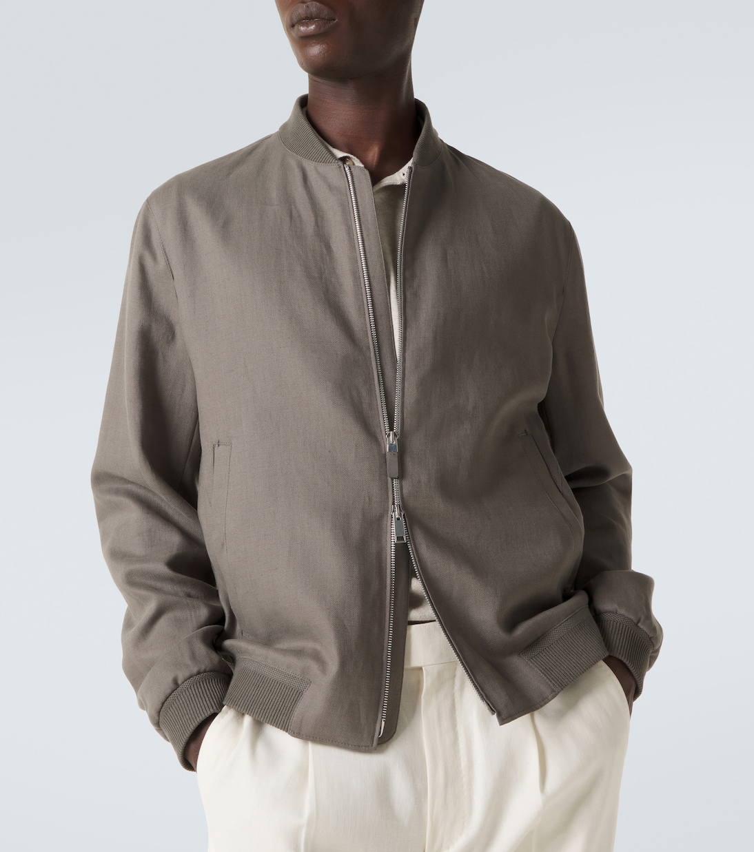 Linen bomber jacket | Zegna