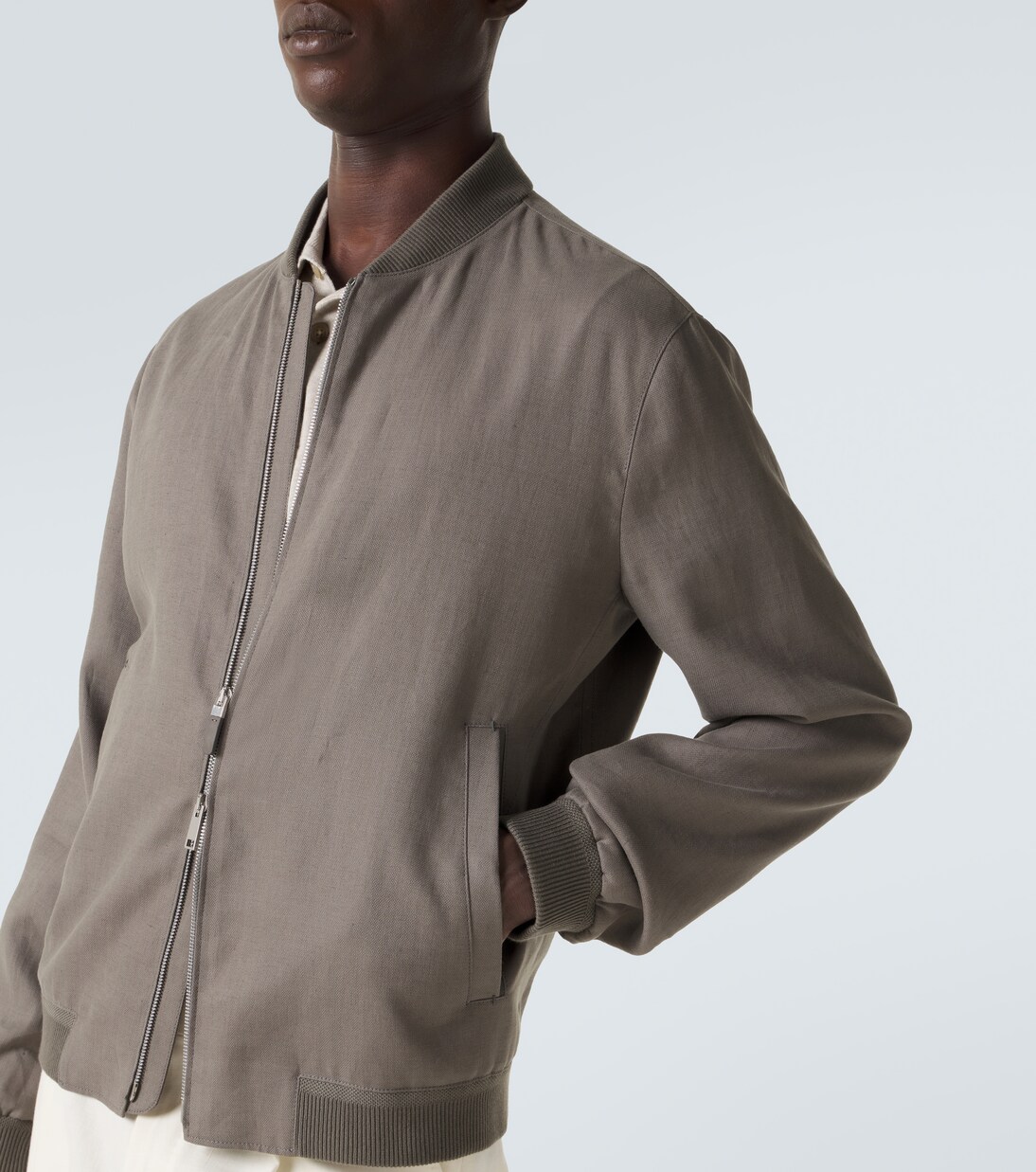 Linen bomber jacket | Zegna
