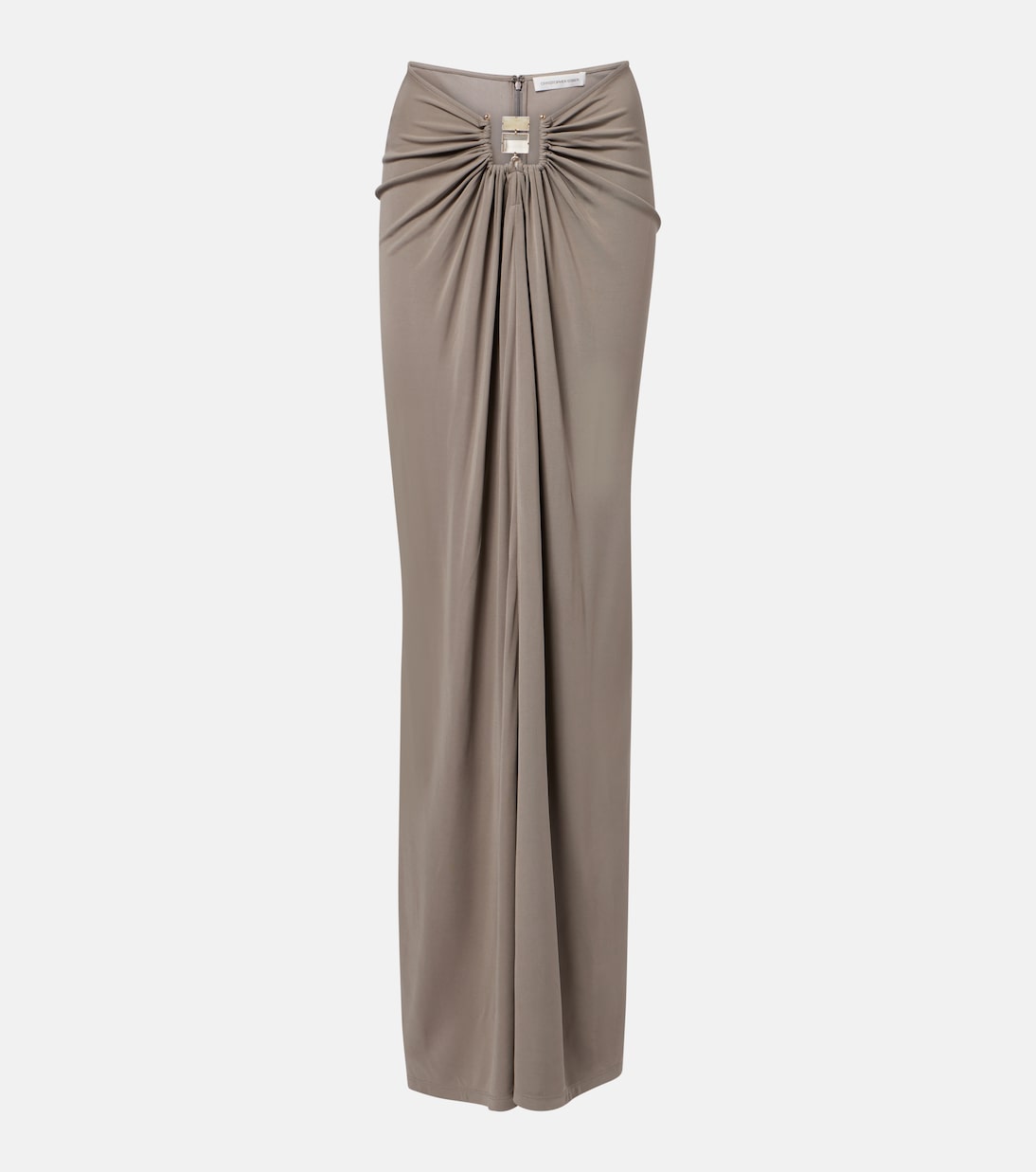 Bezel Quartz gathered jersey maxi skirt | Christopher Esber