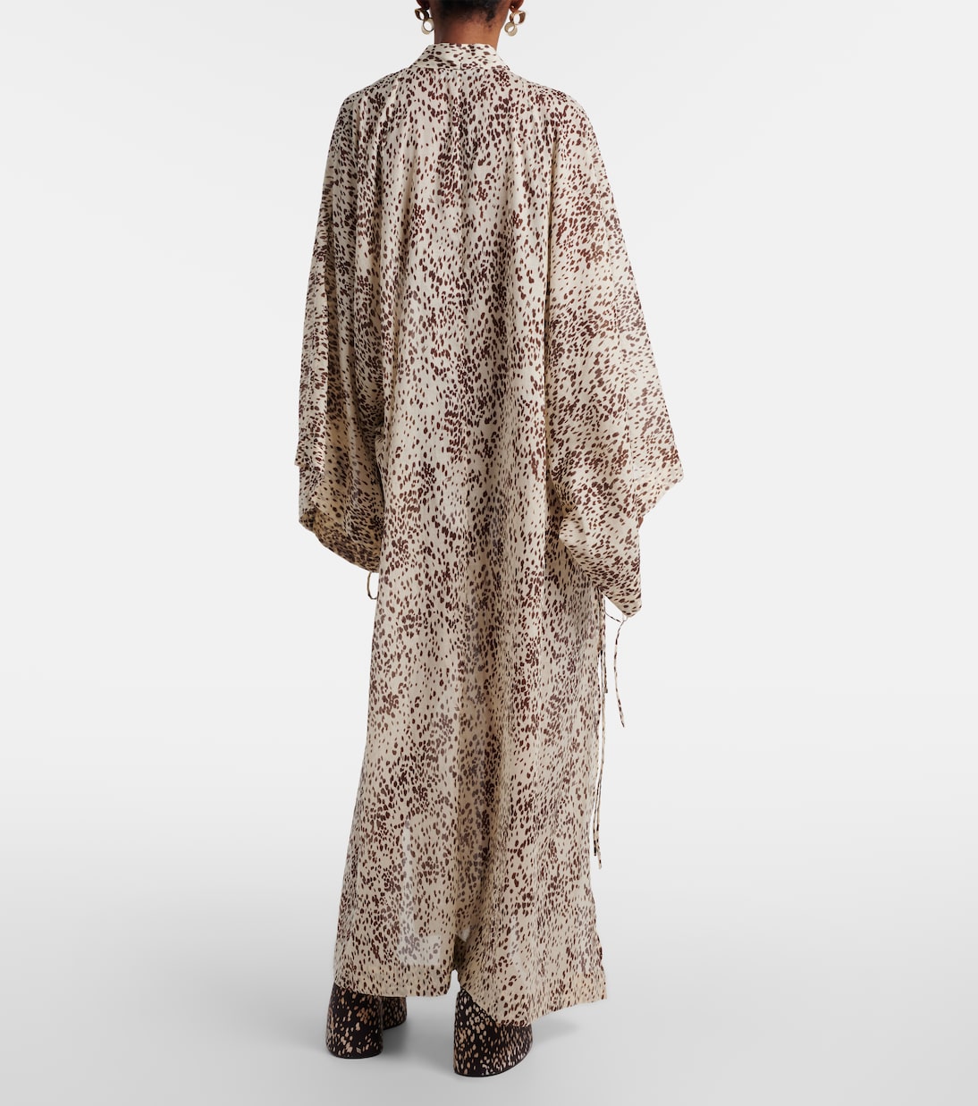 Vestido de playa de algodón estampado | The Attico