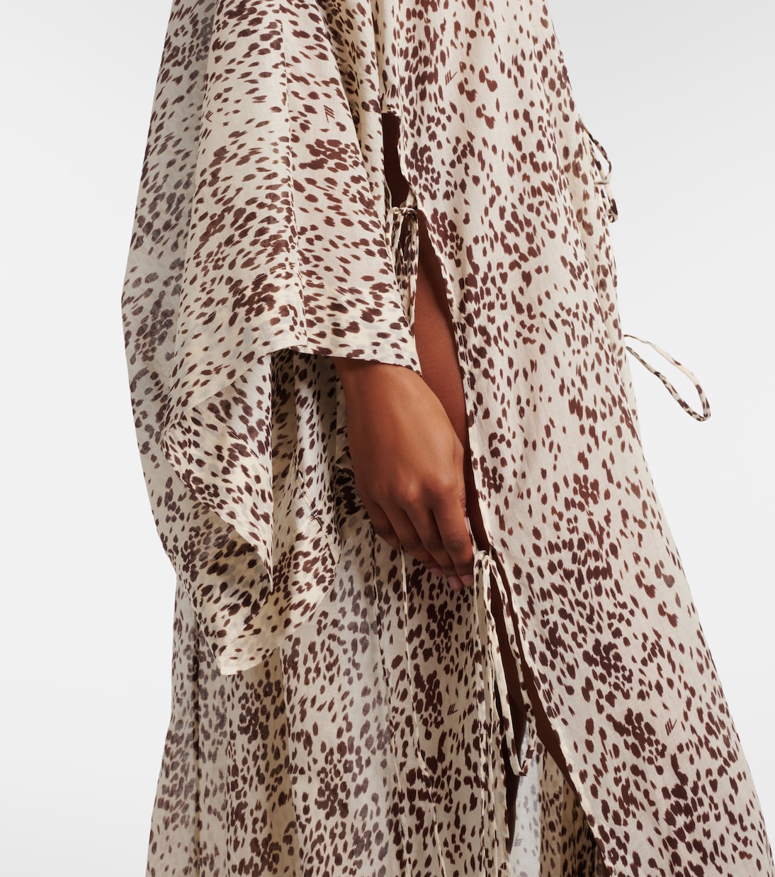 Vestido de playa de algodón estampado | The Attico