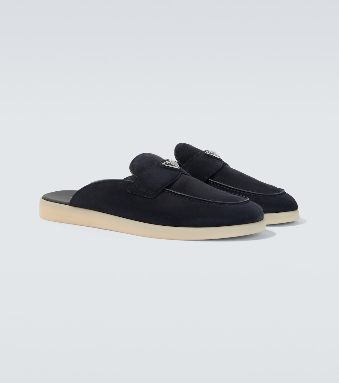 Slippers aus Veloursleder | Prada