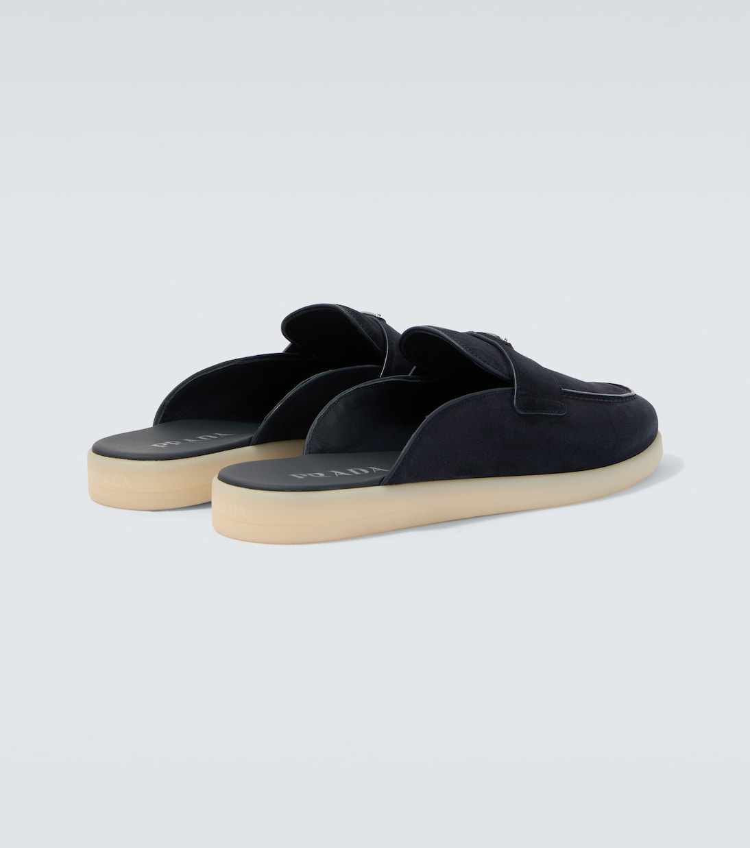 Slippers aus Veloursleder | Prada