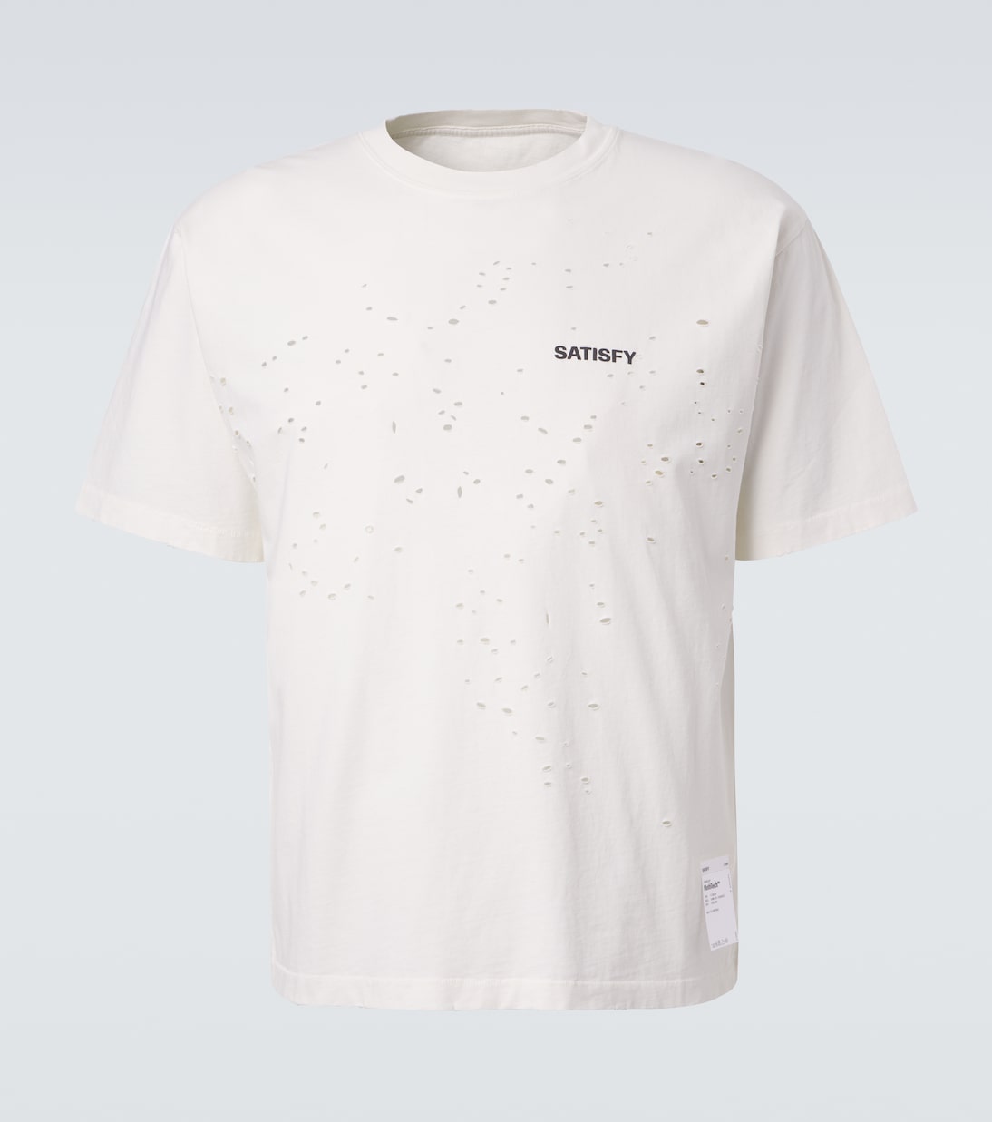 Distressed cotton jersey T-shirt | Satisfy