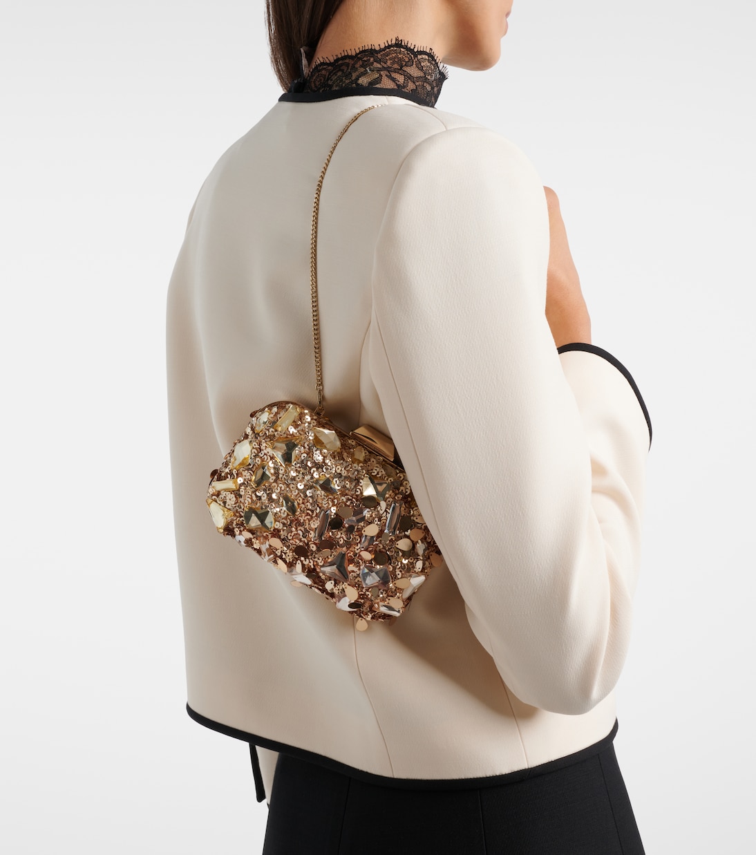 Cloud embellished clutch | Jimmy Choo