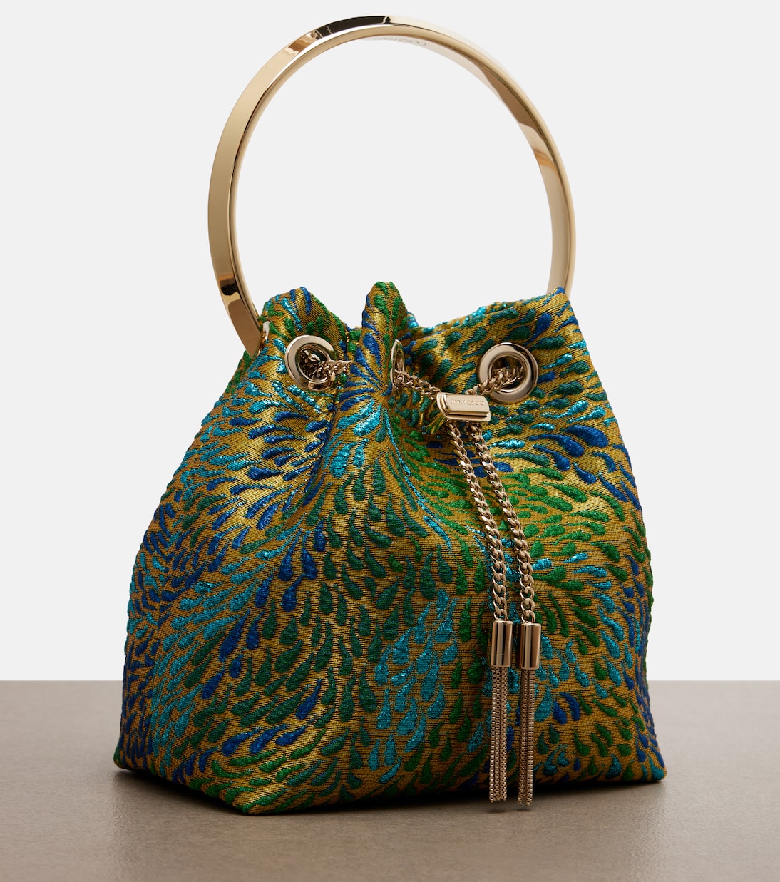 Bon Bon brocade bucket bag | Jimmy Choo