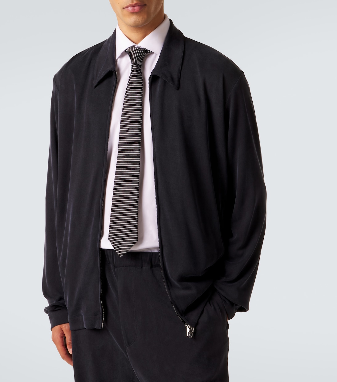 Striped silk tie | Giorgio Armani