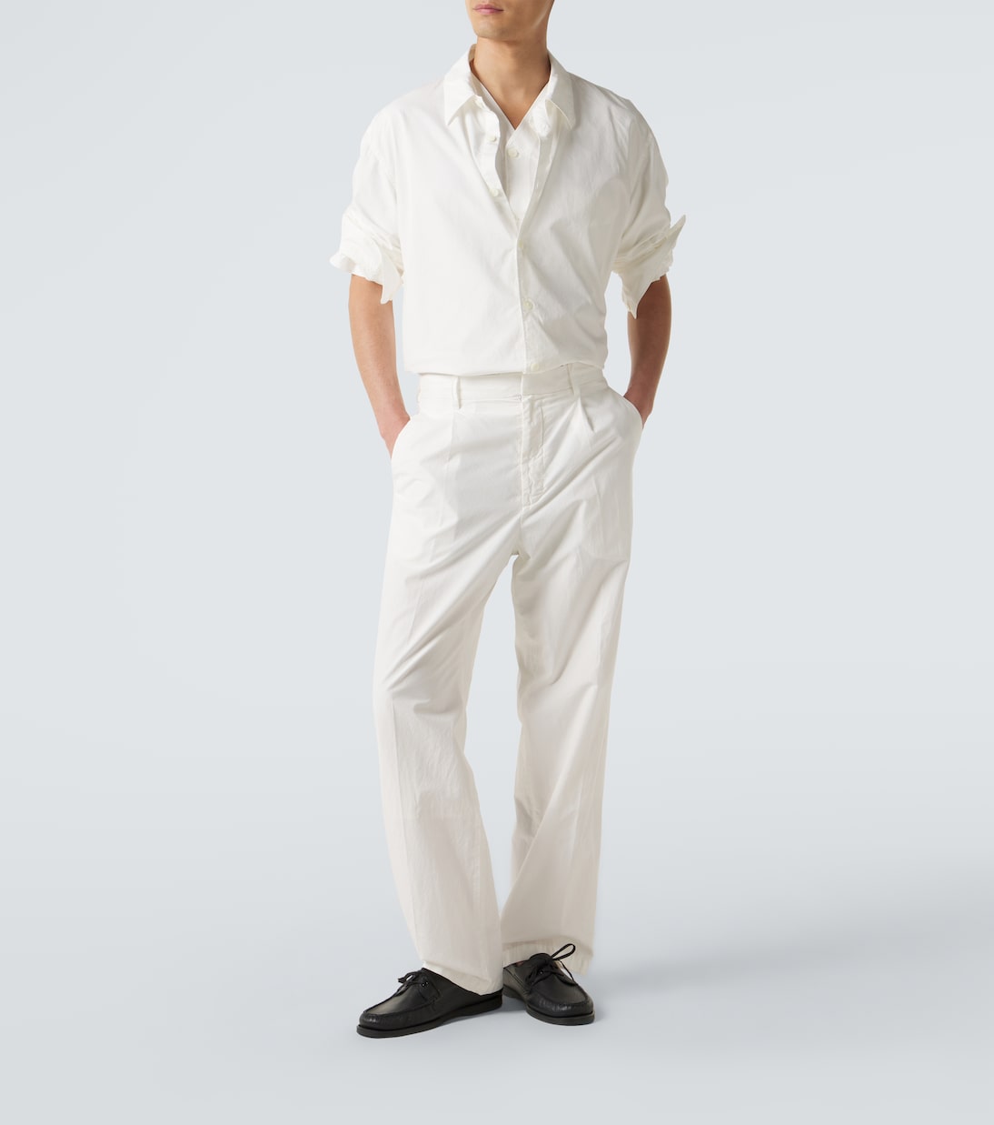 Cotton straight pants | Auralee