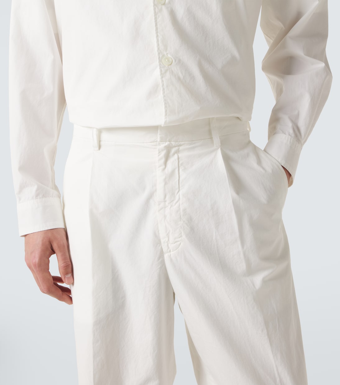 Cotton straight pants | Auralee