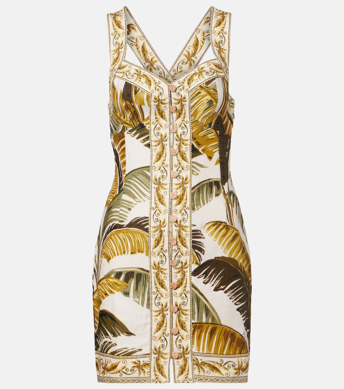 Printed linen shirt dress | Farm Rio